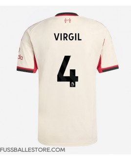 Günstige Liverpool Virgil van Dijk #4 Auswärtstrikot 2025-26 Kurzarm